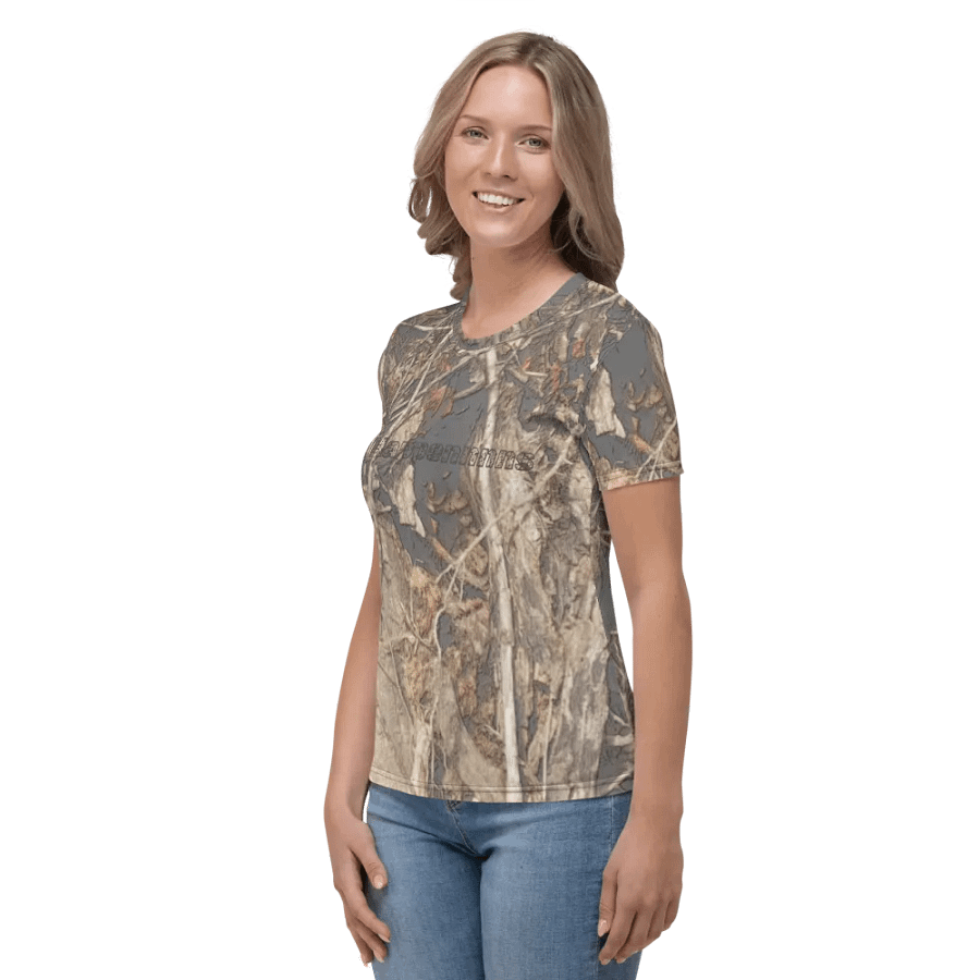 Women's Crew Neck T-Shirt - Dead Split - It Happennnns Camo product image (3)