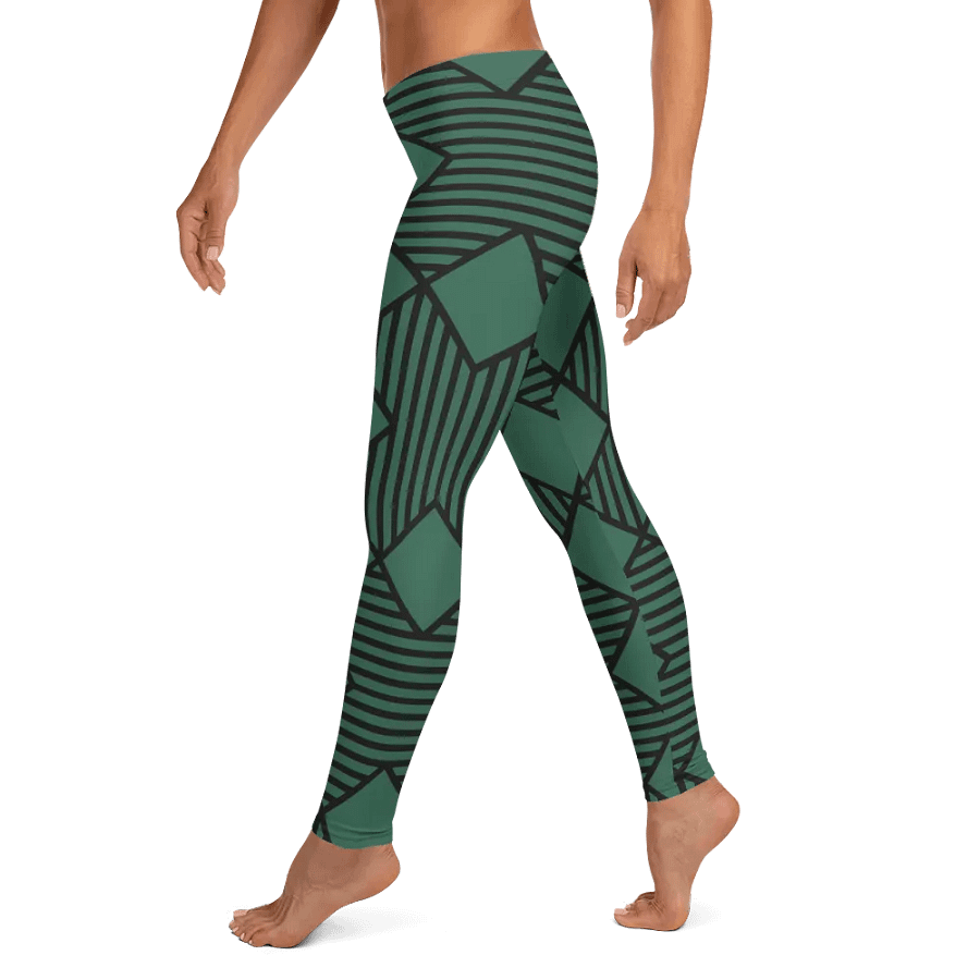 Customizable Geometric Green Leggings product image (10)