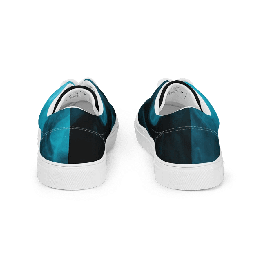 Ethereal Blue Smoke Swirl Men's Canvas Shoes product image (10)