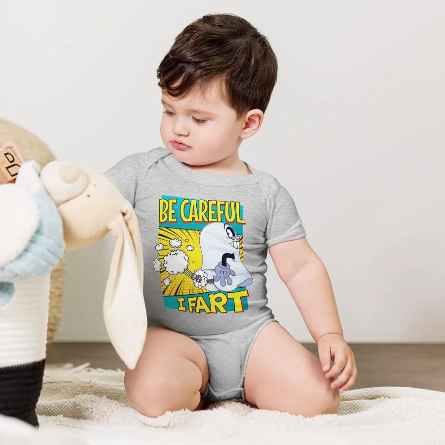 Be Careful, I Fart baby onesie product image (44)