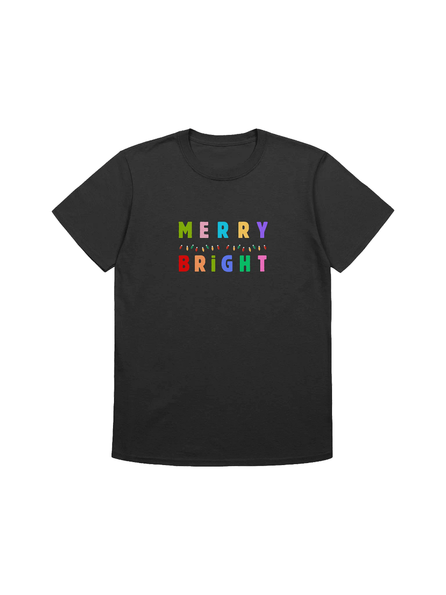 Colorful Merry and Bright Christmas Unisex T-Shirt product image (1)