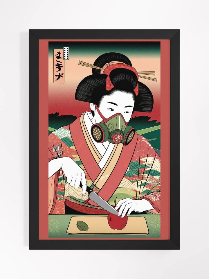 Futuristic Geisha - Tradition Meets Modernity Framed High-Quality Matte Poster product image (1)