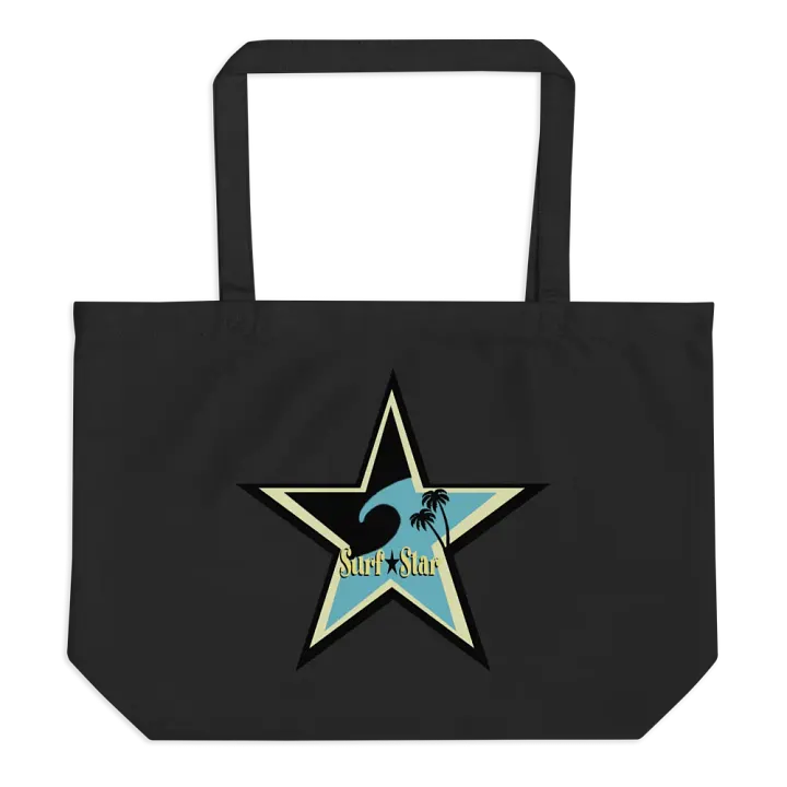 Surf star tote beach bag organic cotton product image (2)