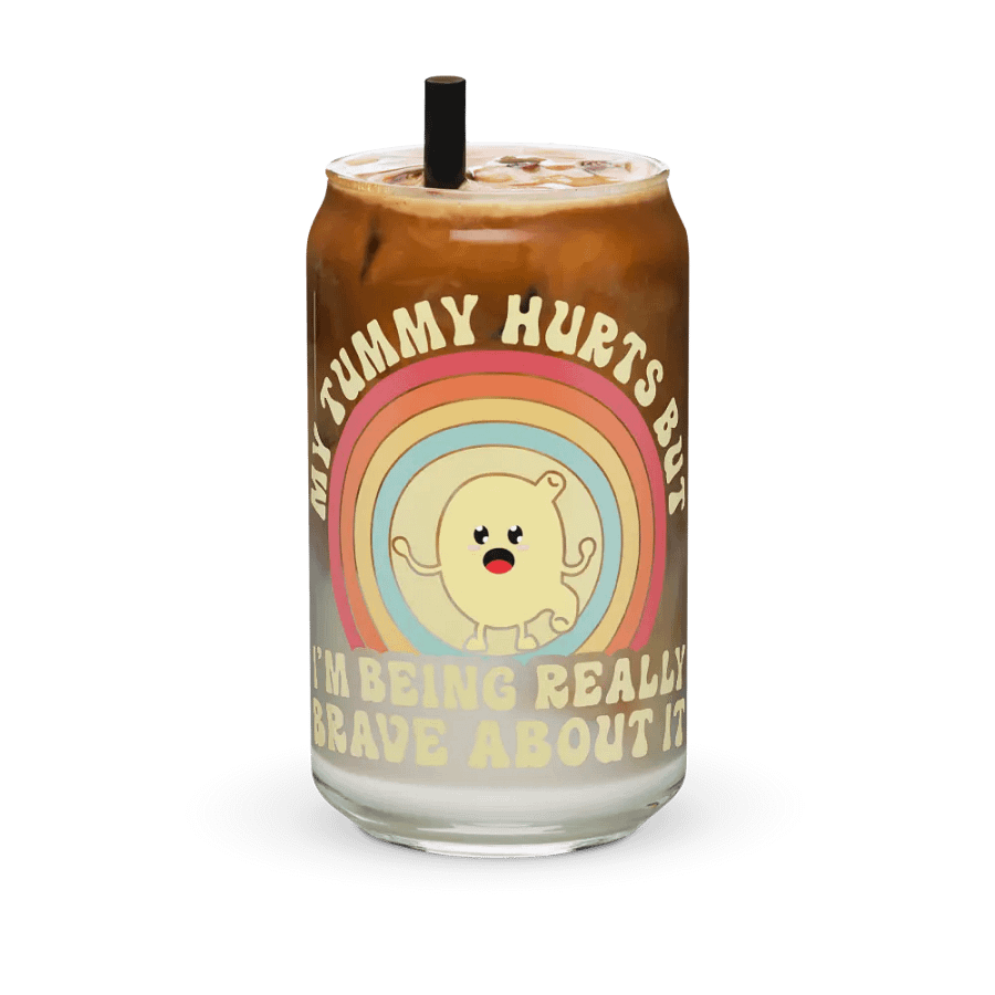 My Tummy Hurts Cup With Lid And Straw product image (6)