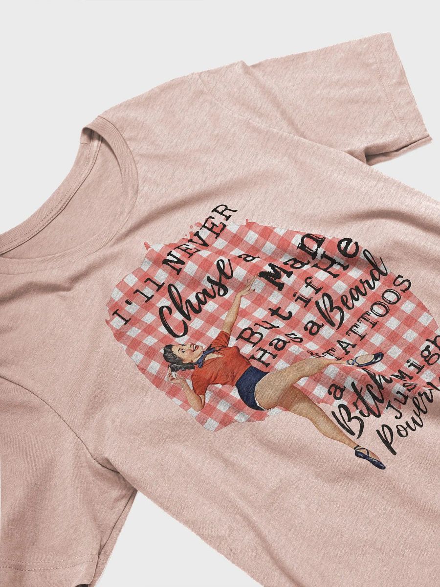 'Pin-up Girl: Beard & Tattoos' Retro Tee product image (5)