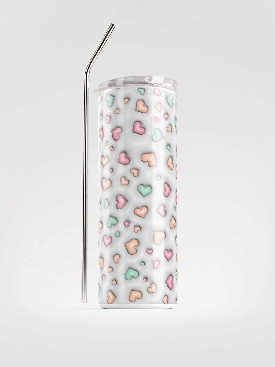Pastel Heart Stainless Steel Tumbler product image (1)