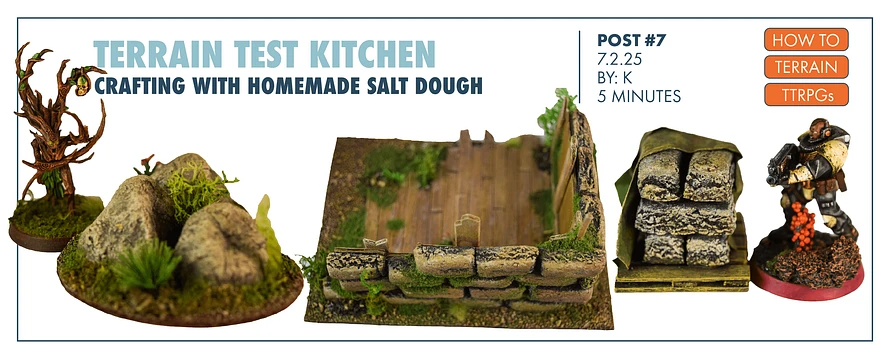Terrain Test Kitchen: Crafting Bricks, Rocks, and Bases with Salt Dough