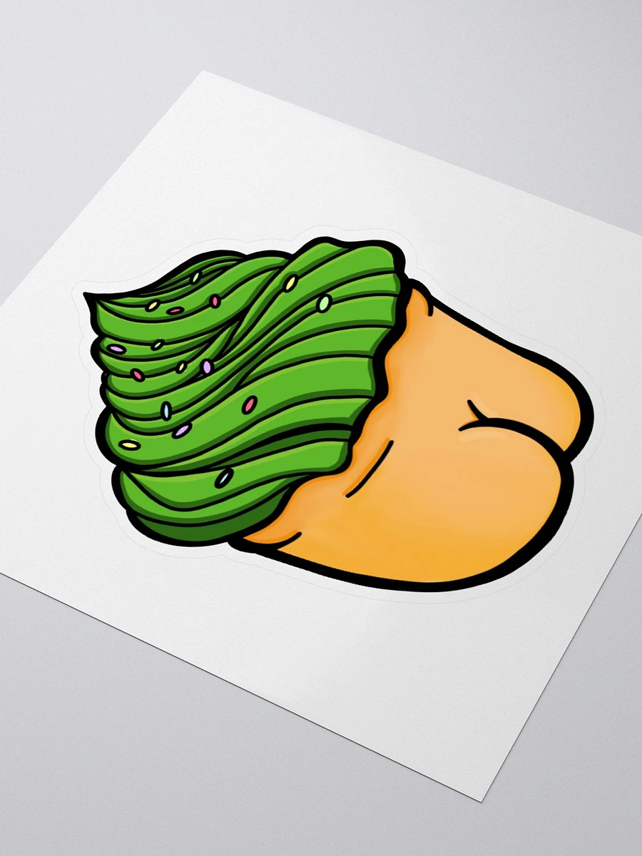 AuronSpectre Cheeky Cupcake Sticker - Green product image (3)