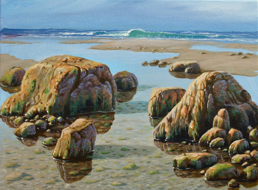 DOWNLOADABLE Acrylic Painting Tutorial - Shallow Beach product image (1)