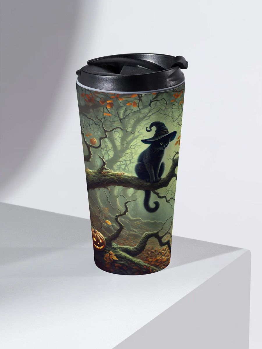 Enchanted Forest Witch Cats Stainless Steel Travel Mug product image (2)