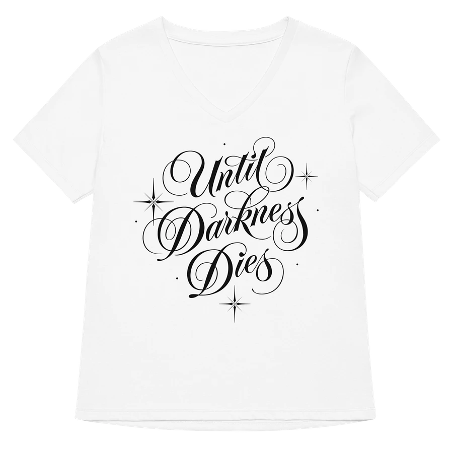 Until Darkness Dies (simple design) Bella+Canvas Women's Relaxed V-Neck T-Shirt product image (3)