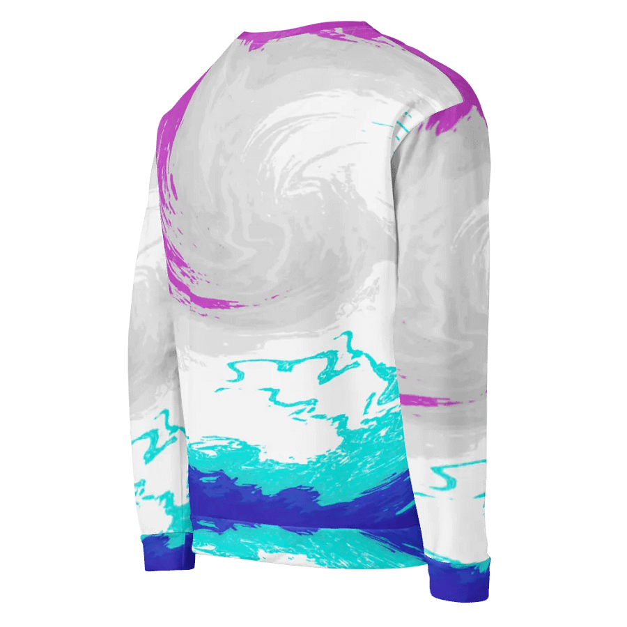 Abstract Vibrant Swirling Melting Forest Unisex Sweatshirt product image (10)