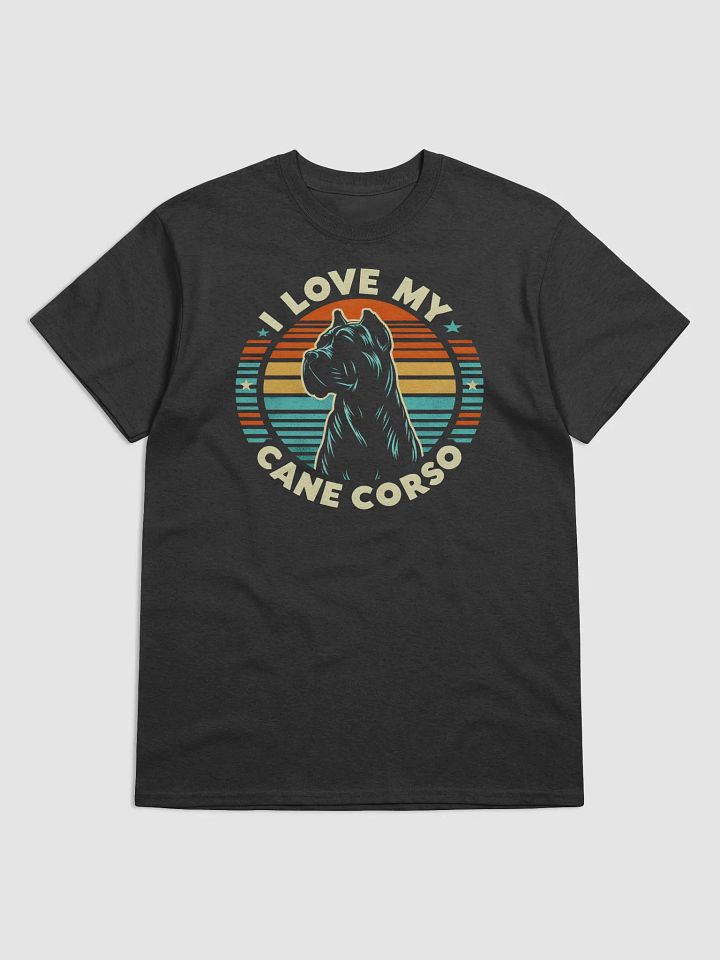 I Love My Cane Corso Retro T-Shirt product image (1)