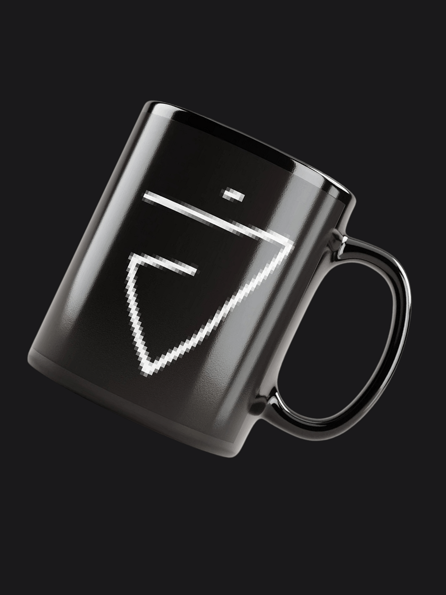 Black Mug with Symbol product image (1)