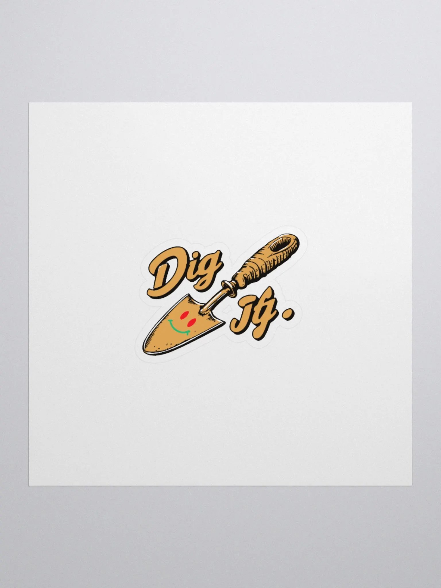 Happy Trowel Kiss Cut Stickers product image (3)