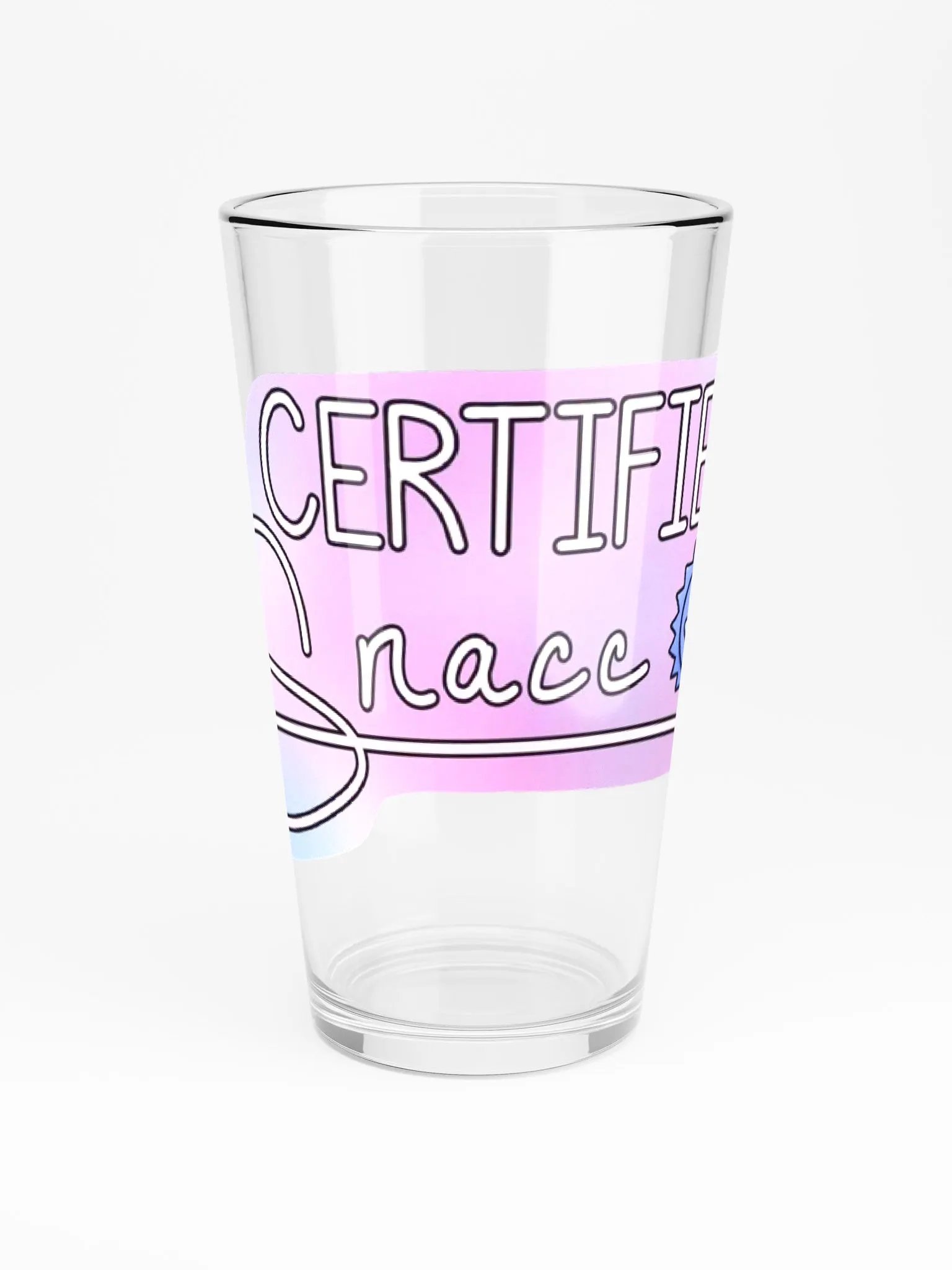 Certified Snacc Pint Glass product image (3)