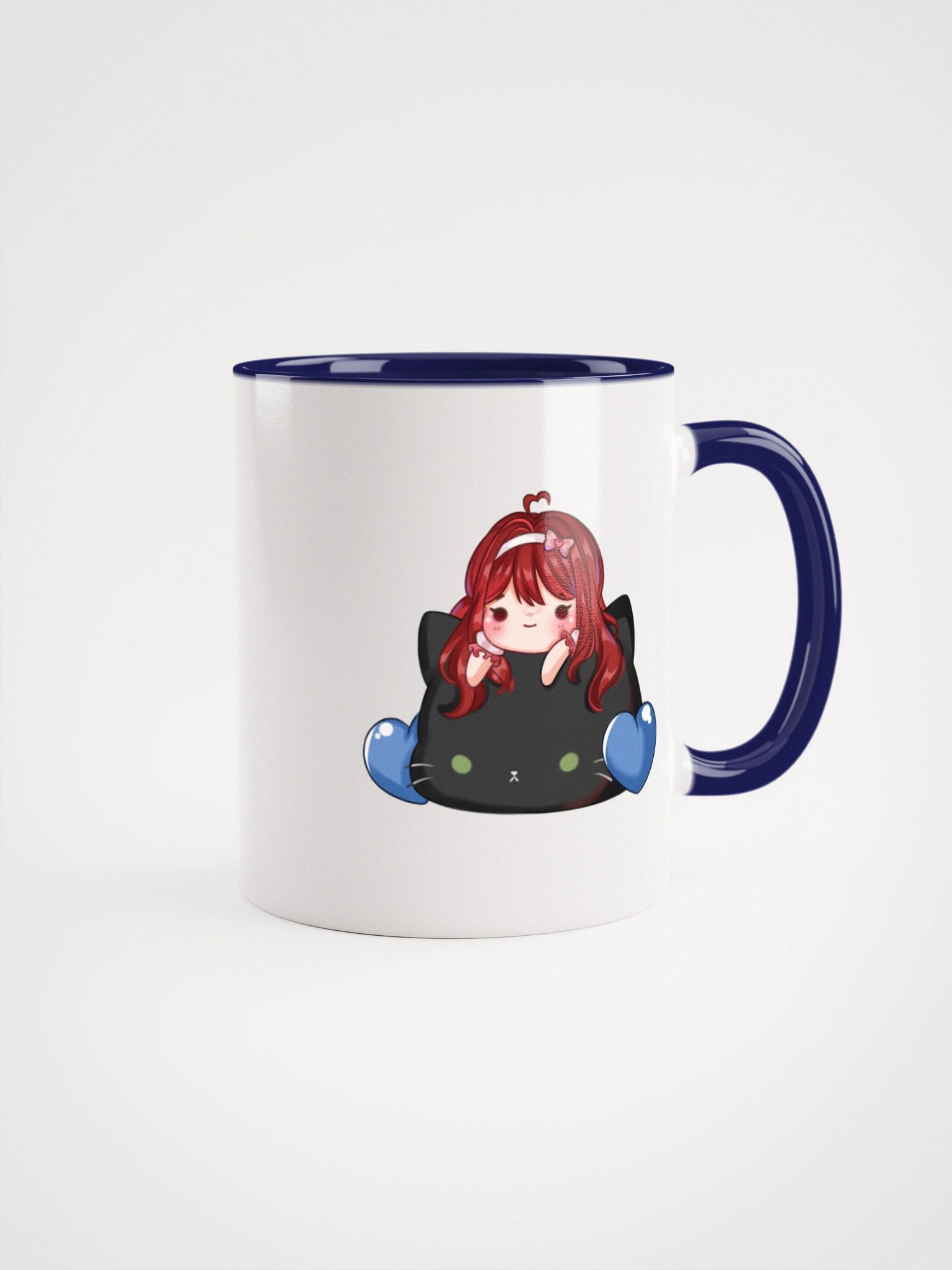 Blue Heart Cat Mug product image (10)