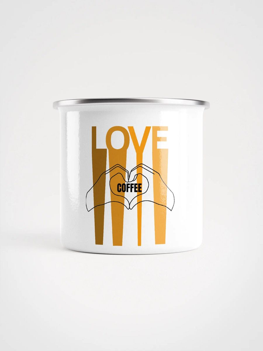 Love & Coffee Enamel Mug product image (1)