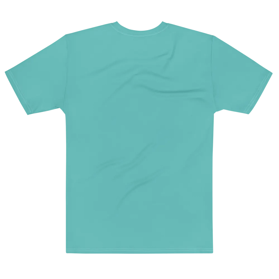 Plain Turquoise Blue True Summer Men's Crewneck Polyester Heavyweight Premium T-Shirt by Treasure Pie product image (7)