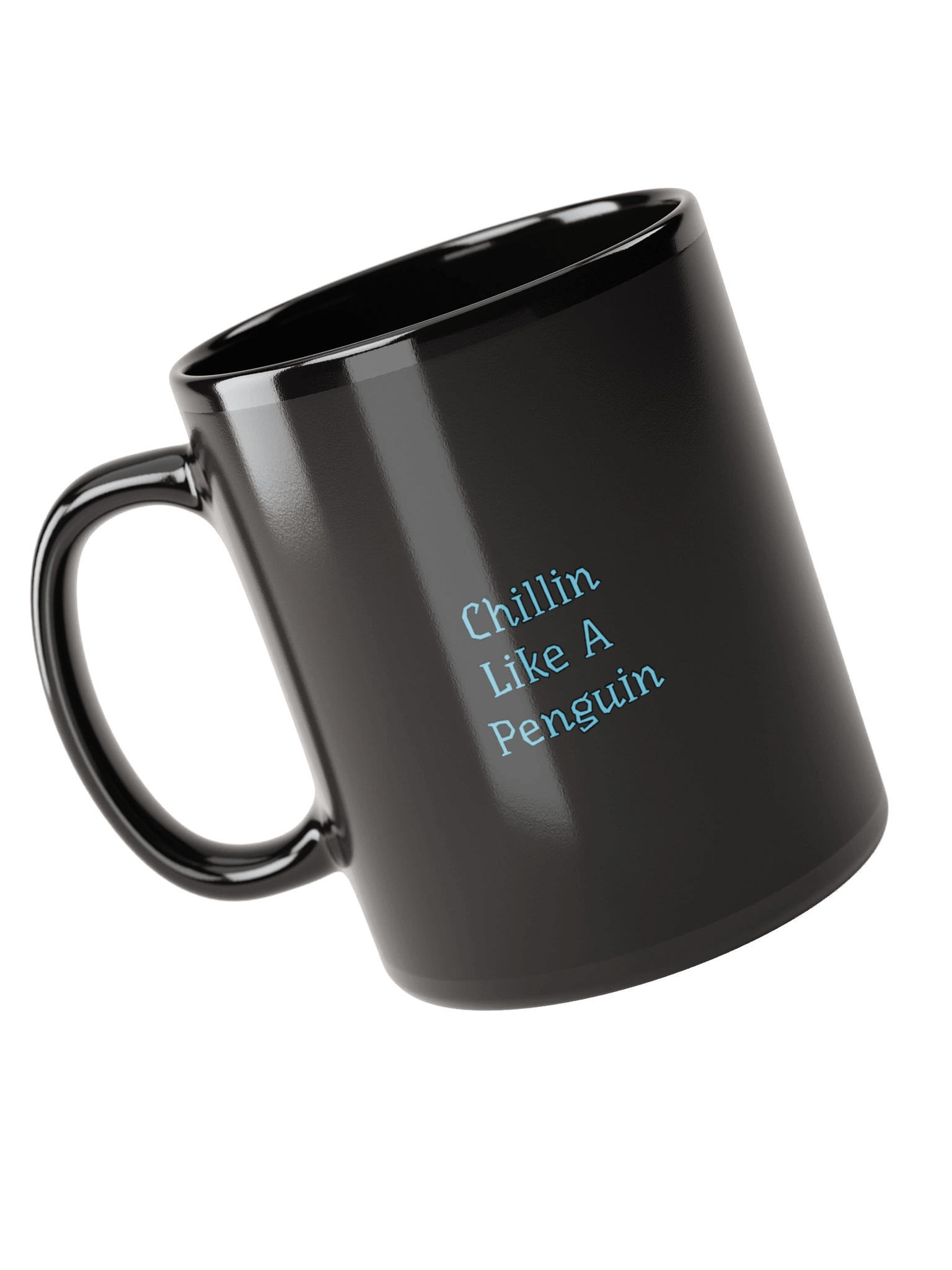 Chillin Like A Penguin Mug [Black] product image (5)