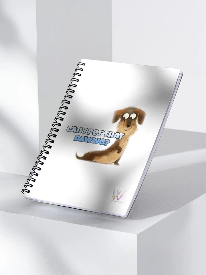 Cute Dog 'Can I Pet That Dawwg?' Spiral Notebook product image (1)