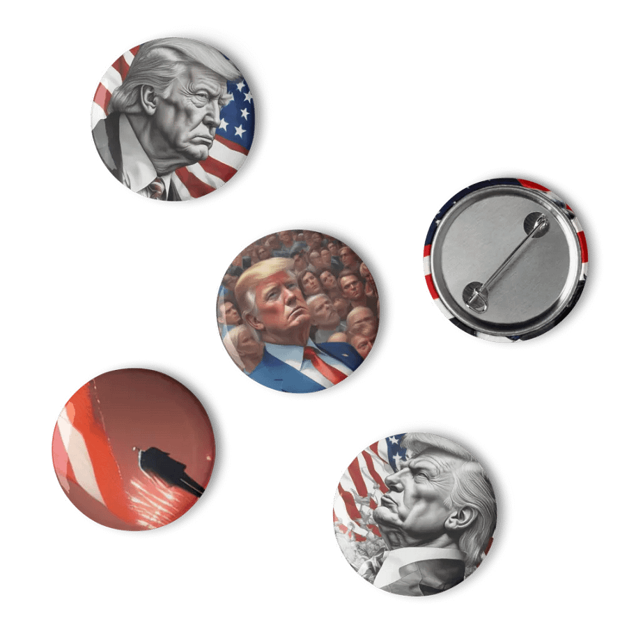 Patriotic Portrait Pin Set 3 product image (10)