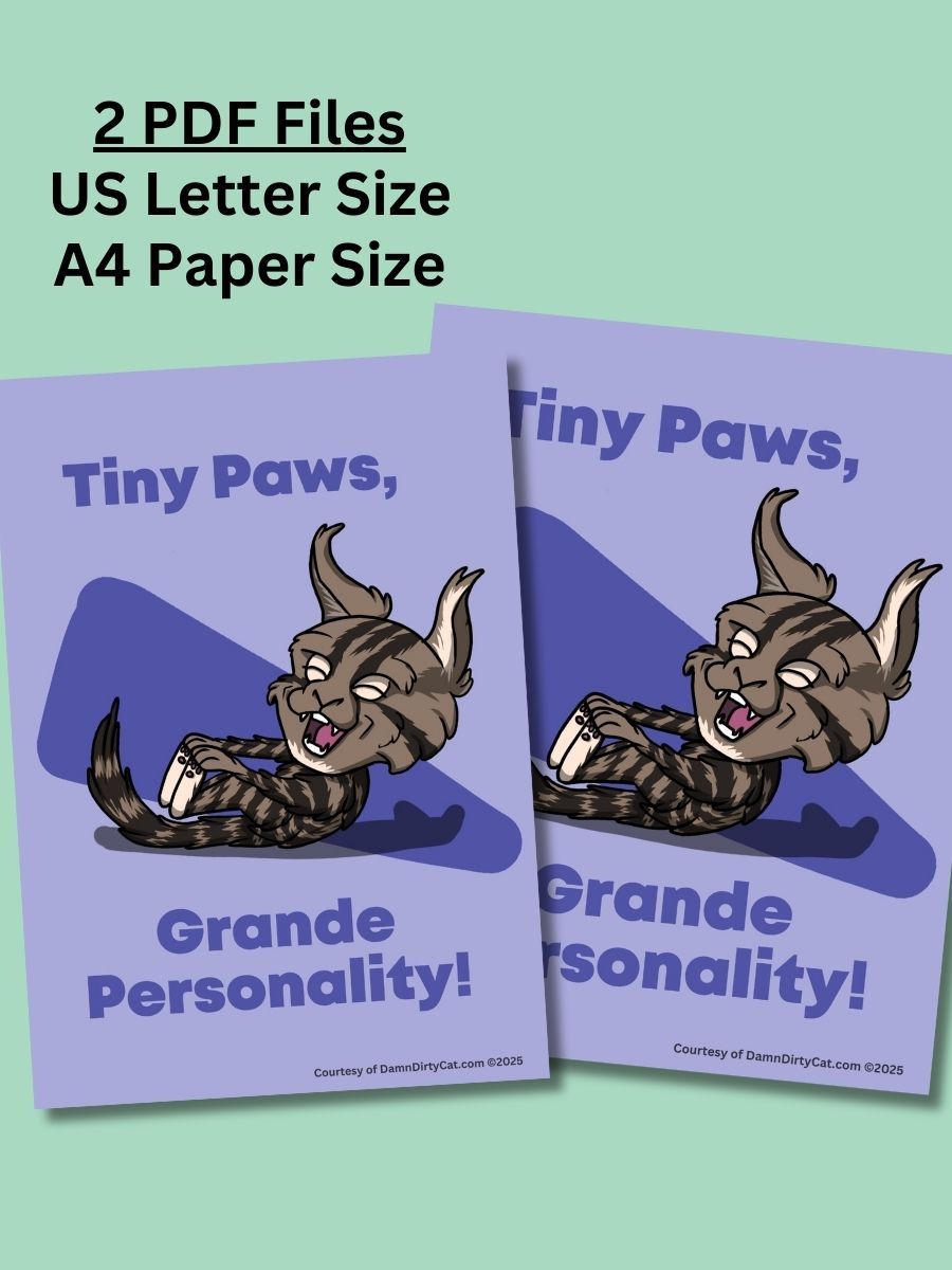 FREE Printable PDF - Cute Kitten Art for Cat Lovers product image (2)