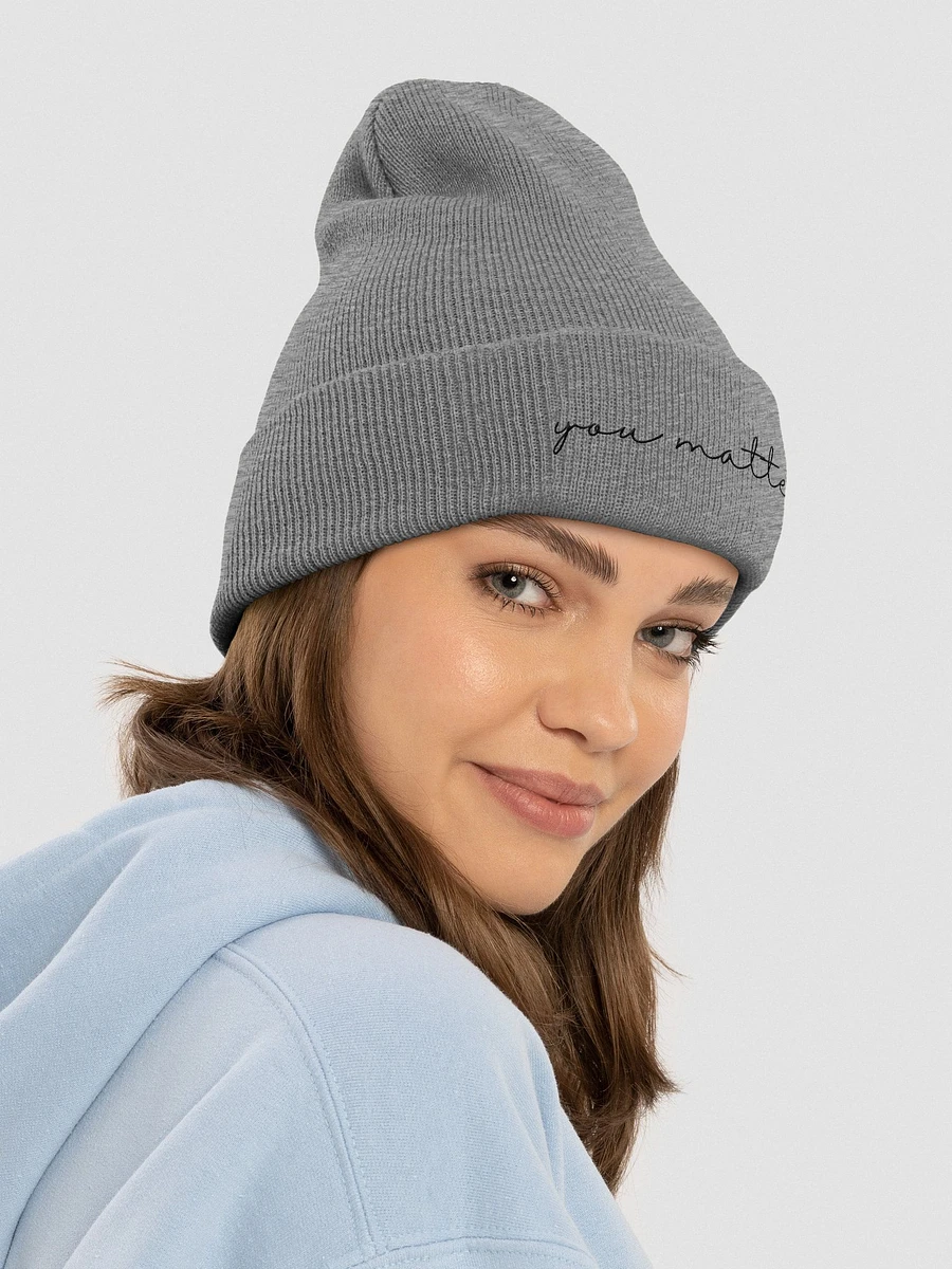 You Matter Script Beanie product image (4)