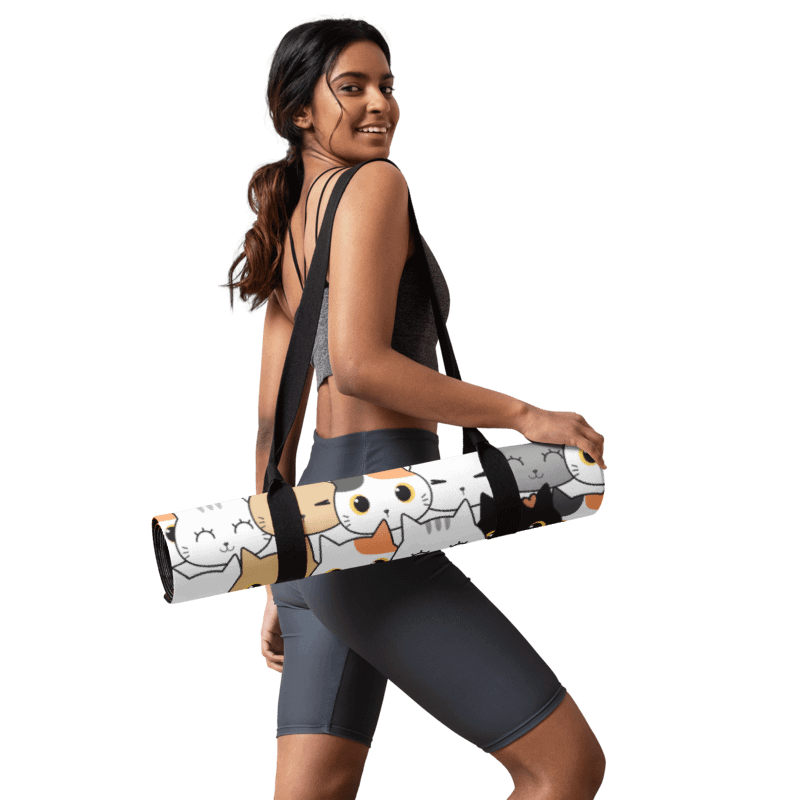 Crazy Cat Person Yoga Mat product image (1)