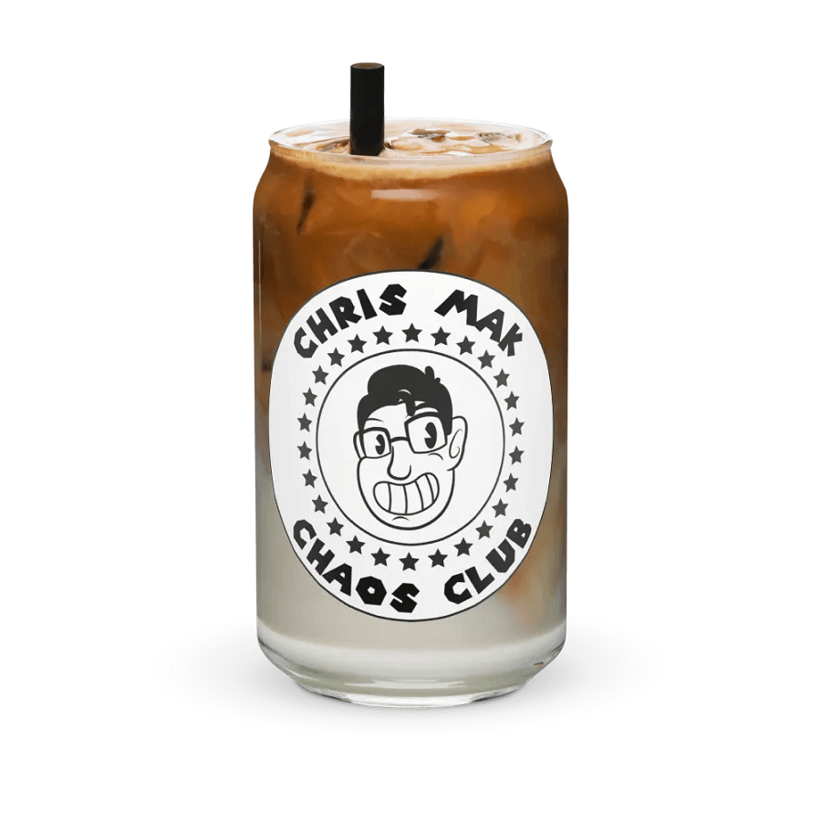 Chaos club glass can cup product image (36)