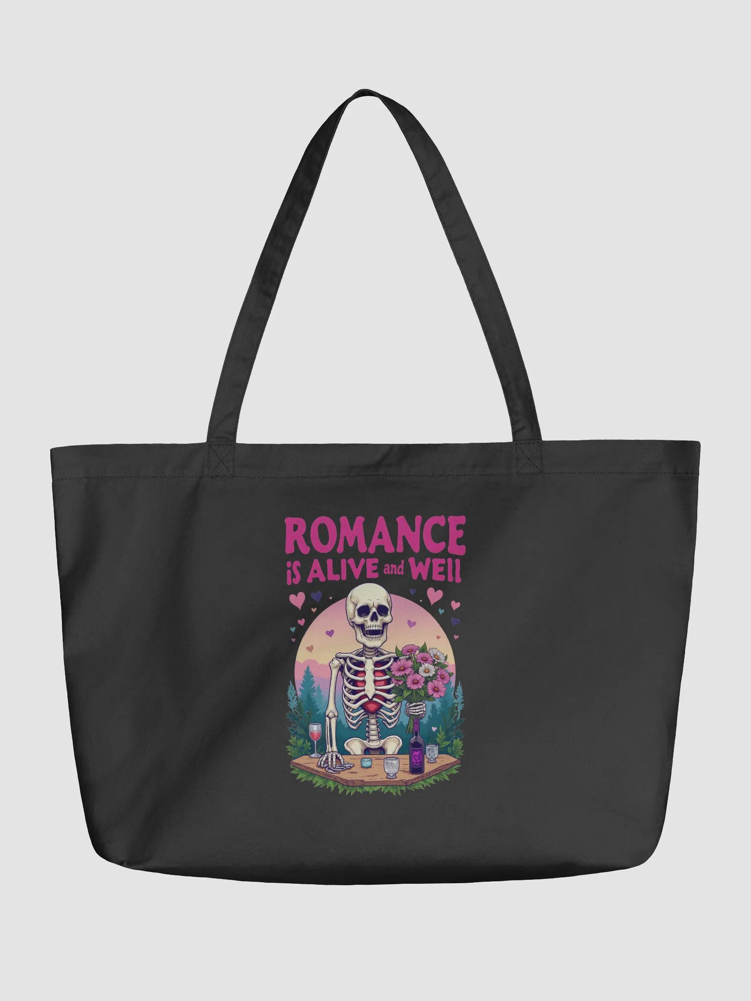 Romantic Skeleton Sunset Tote product image (2)