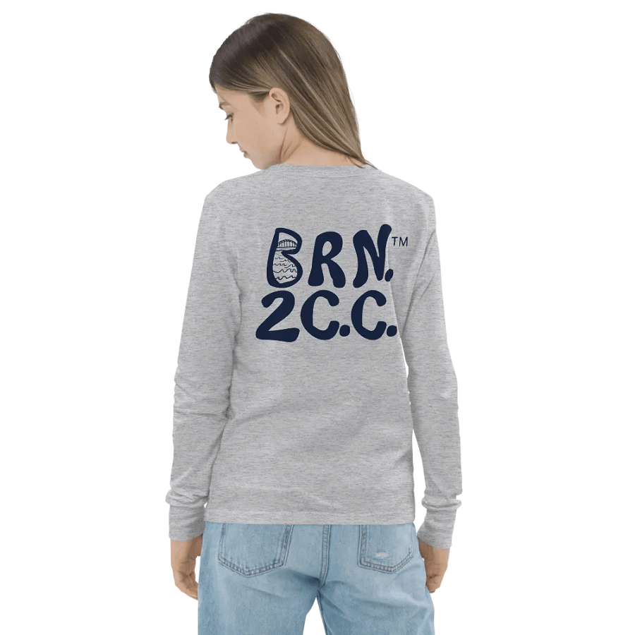 Girls' | BOURNE to Cape Cod™ | Youth Long Sleeve Tee | Coastal Cool for the Next Generation | Navy Logo product image (8)