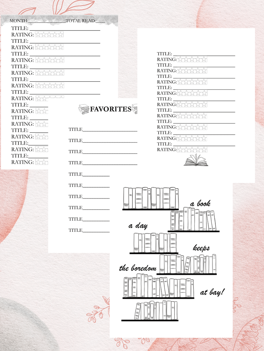 PDF Download: Reading Tracker Pages product image (3)