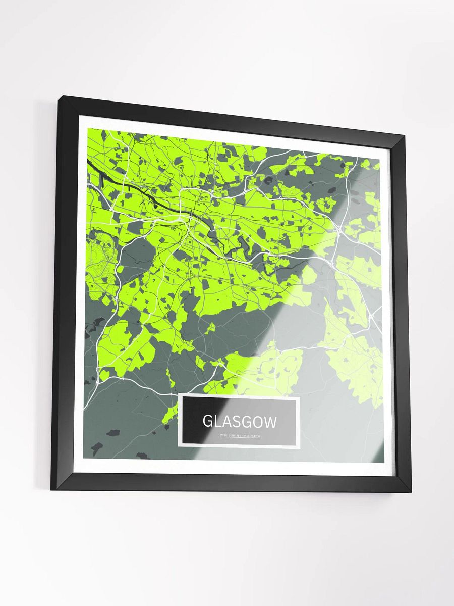Framed Square Glasgow Art Maps product image (3)