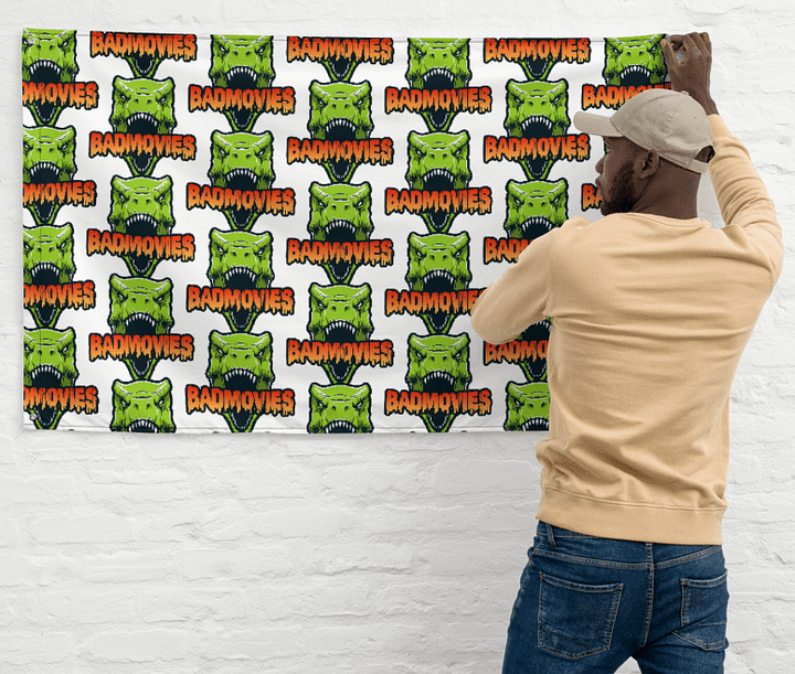 Modern Bad Movies Logo Flag product image (1)