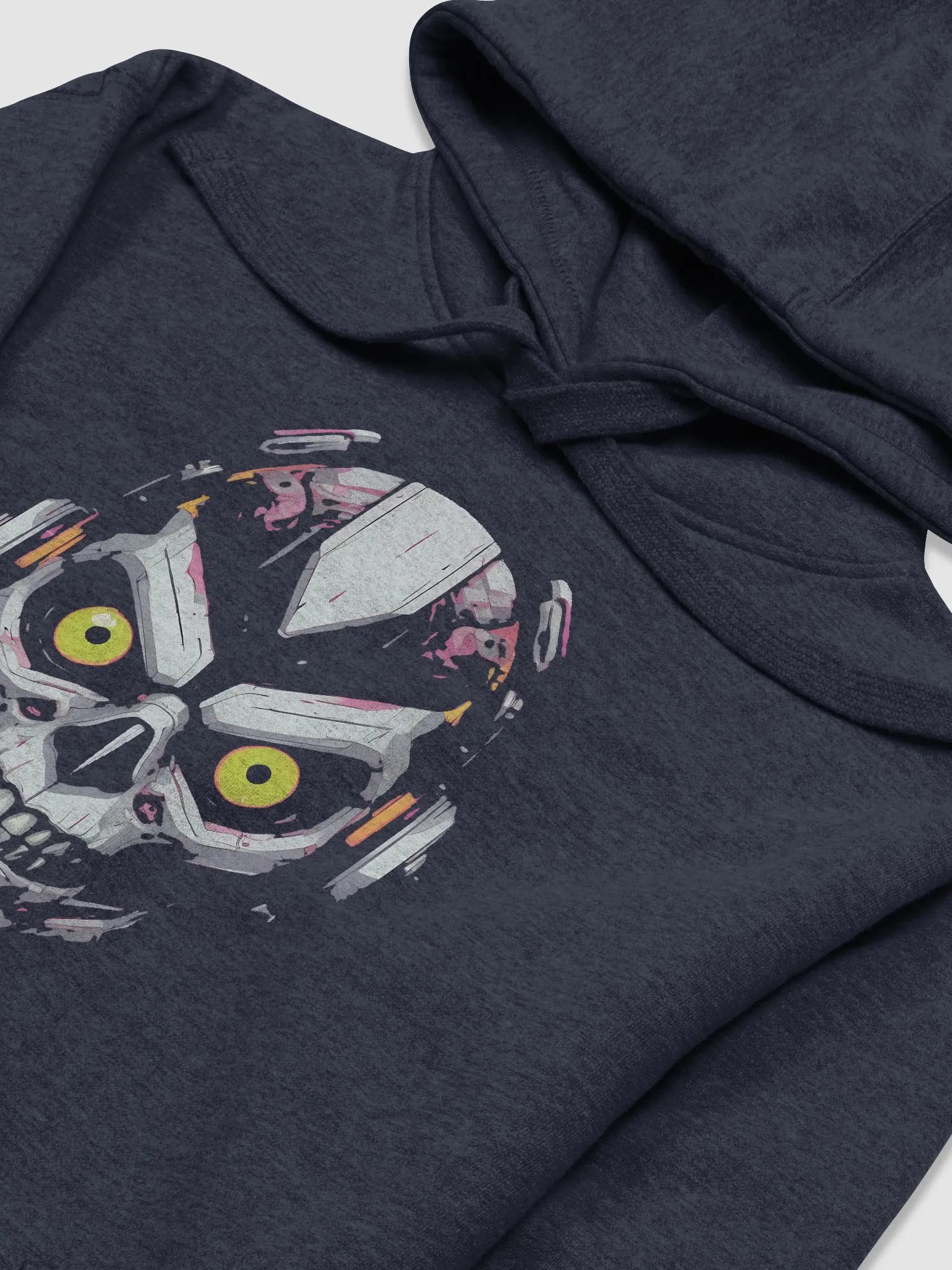 Mechanical Skull Robot Head Unisex Hoodie product image (3)