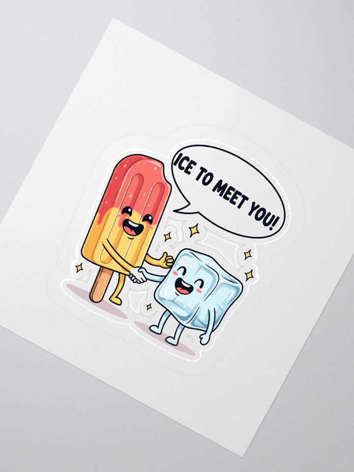 Ice to Meet You Kiss Cut Stickers product image (5)