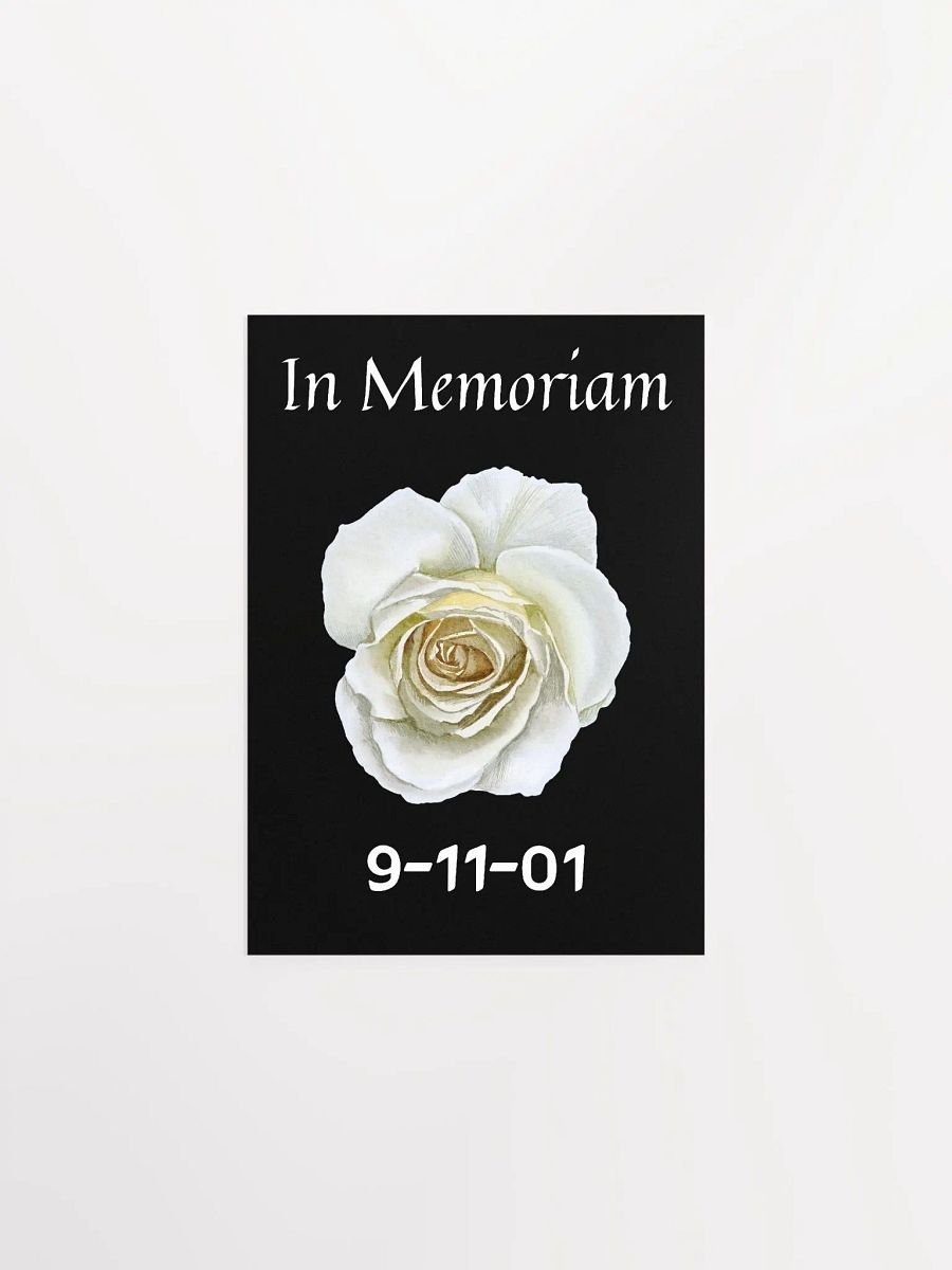 In Memoriam 9/11 Tribute Poster product image (1)