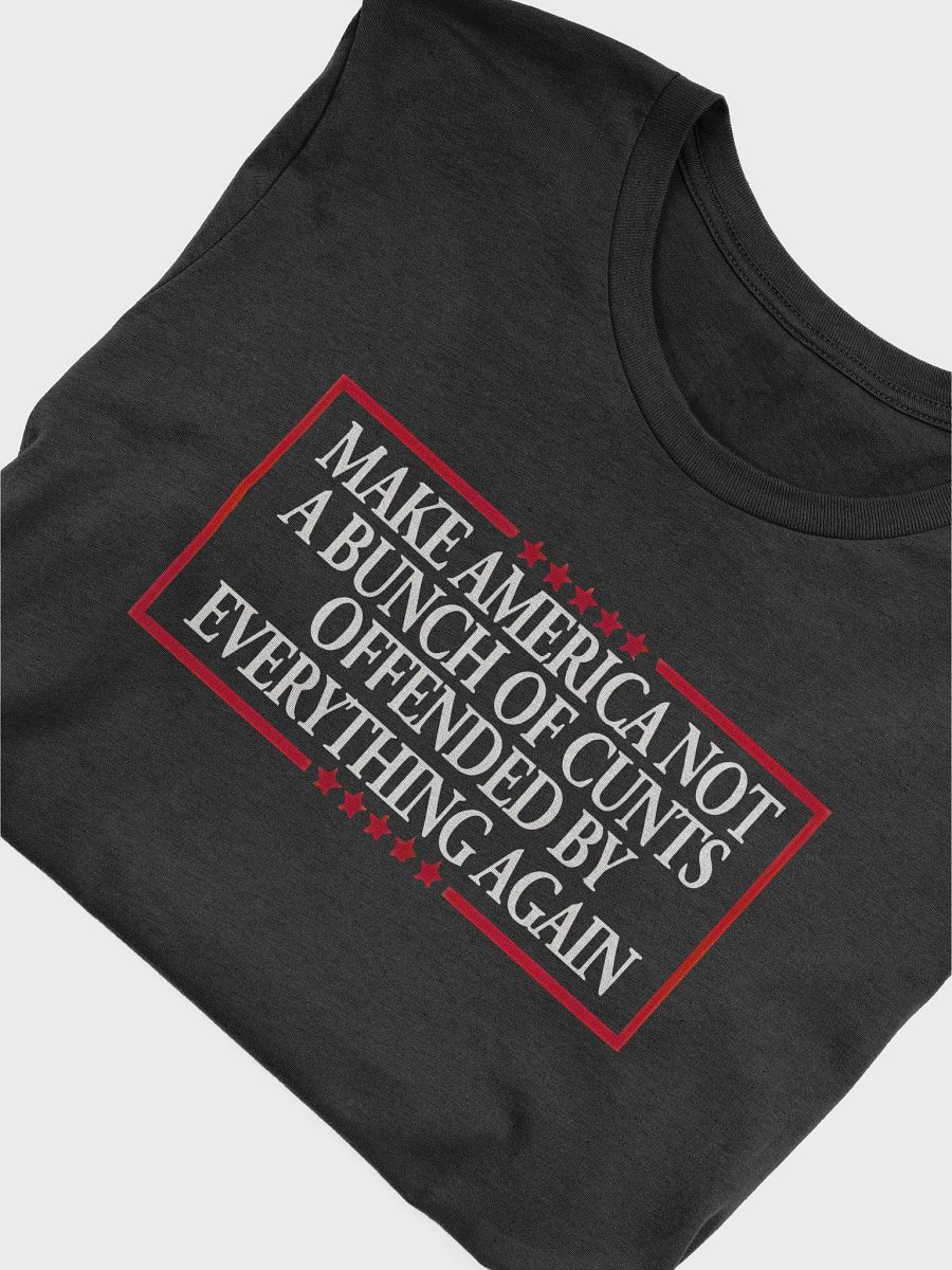 MAKE AMERICA NOT A BUNCH OF CUNTS OFFENDED BY EVERYTHING AGAIN T-Shirt product image (43)