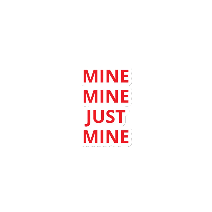 Just Mine Die-Cut Magnets product image (1)