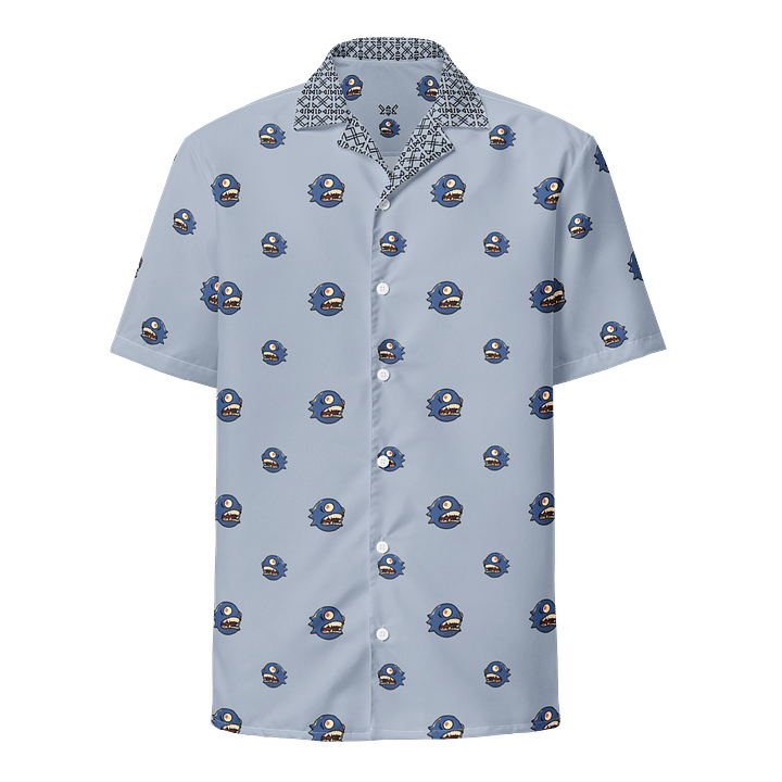 "Curse of the Chomp" – Hawaiian Shirt – Skyfade Blue product image (1)