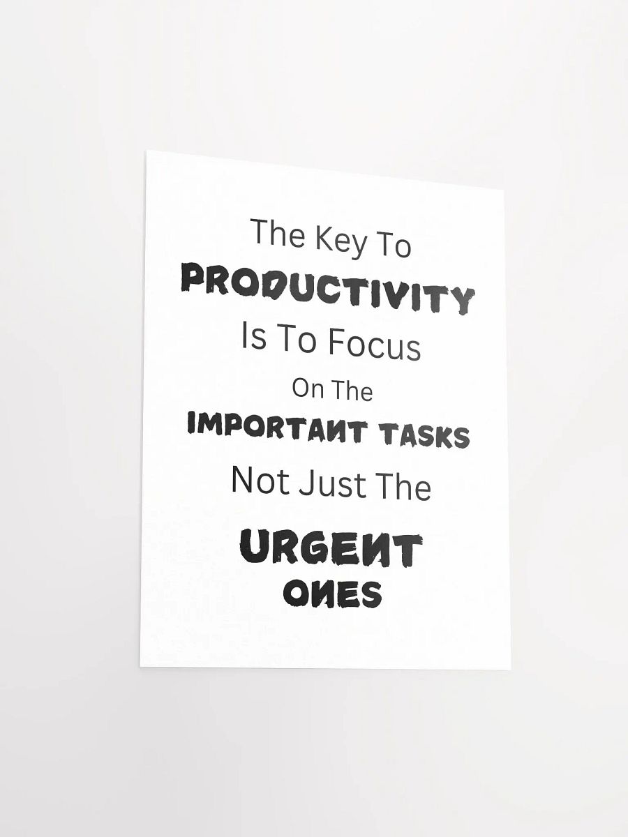 Productivity Focus Motivational Poster product image (4)