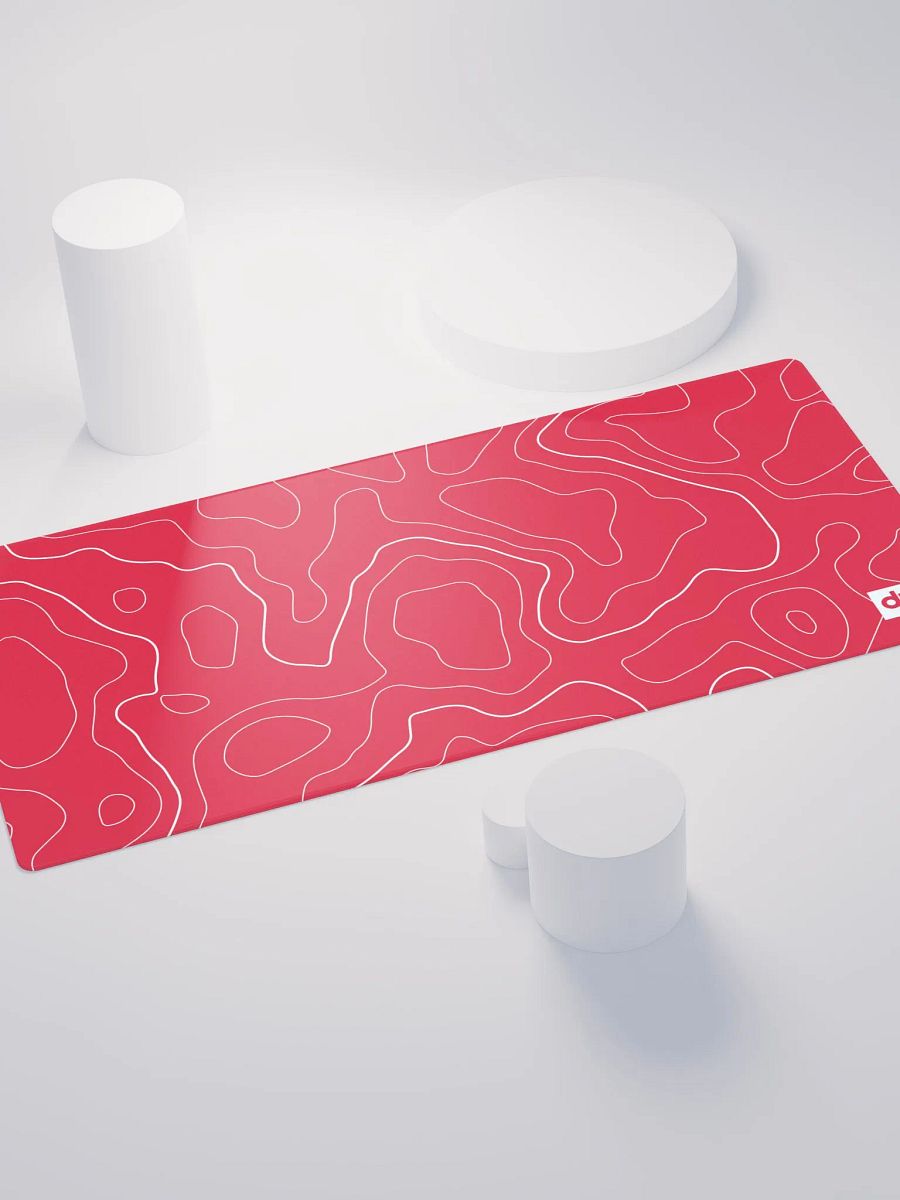 Topography Mouse Pad | Red product image (4)