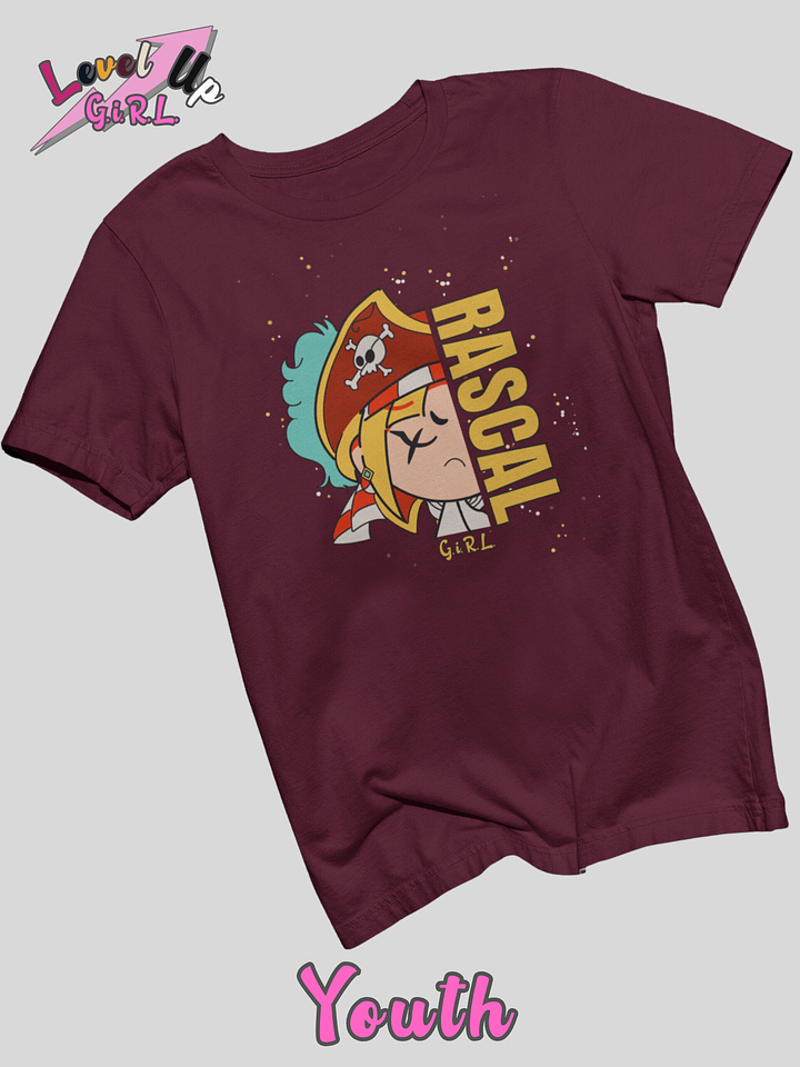 Gamer girl shirt - Rascal from Level Up series by G.i.R.L. youth product image (1)