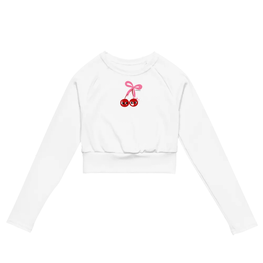 CHERRY BUNCH LONG SLEEVE CROP TEE product image (1)