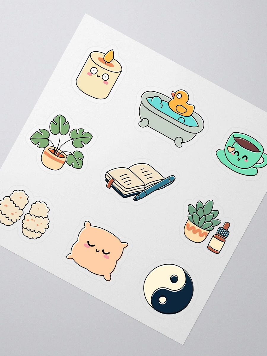Self-Care & Mental Health Stickers Pack – Kawaii Stickers for Wellness, Journals, and Planners product image (2)