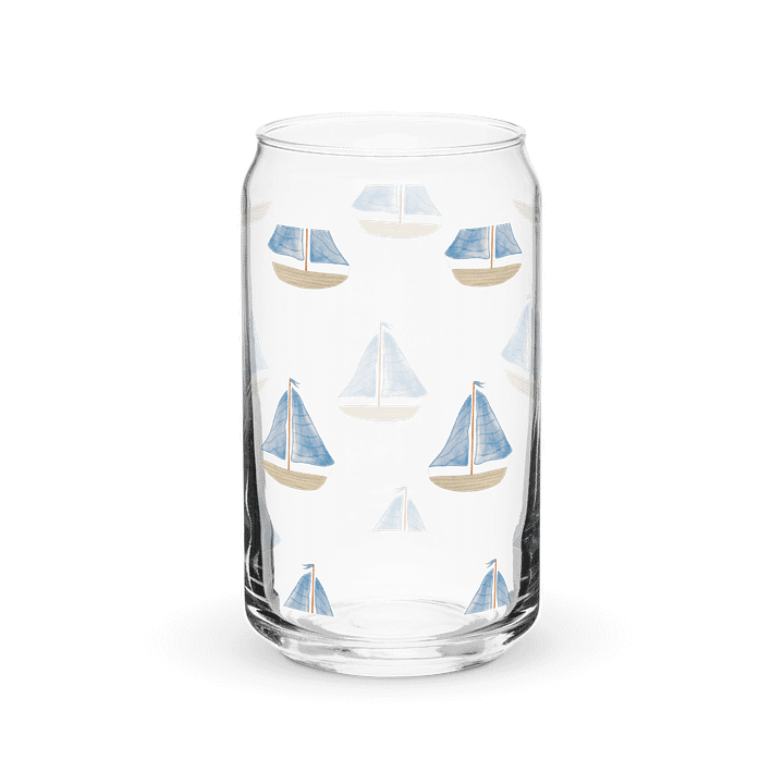 Sailboat Symphony Can-Shaped Glass product image (6)