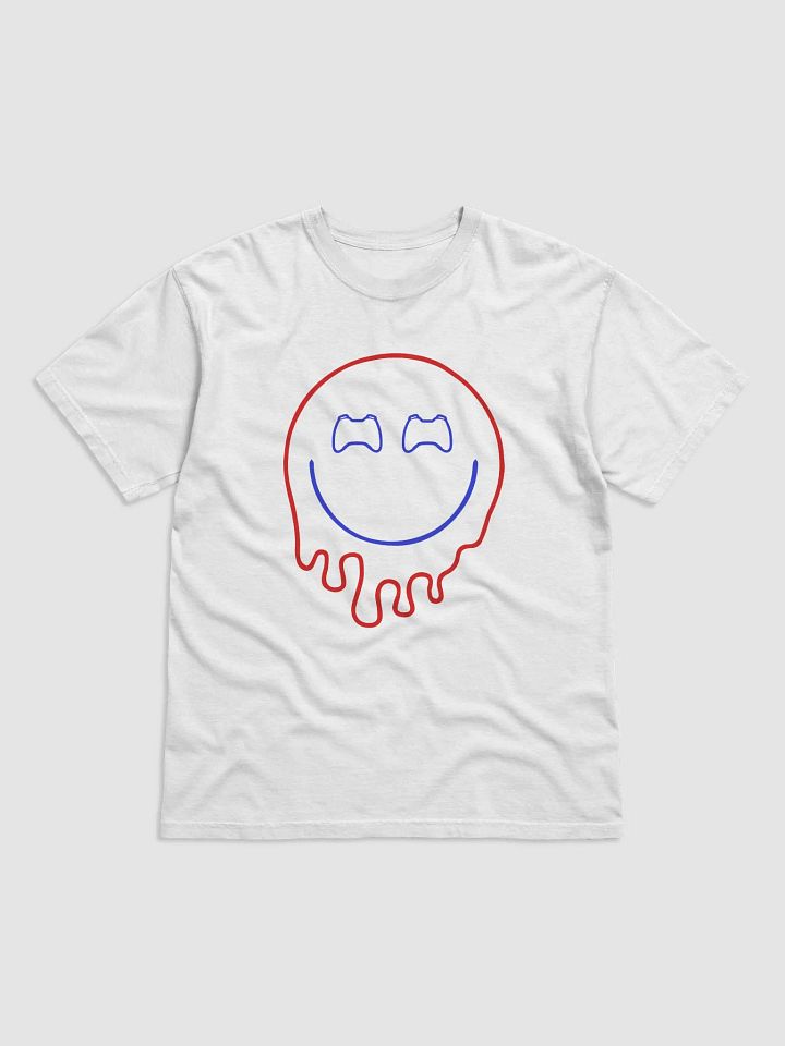 Patriotic Controller Smiley Face T-Shirt (Red/Blue) product image (1)