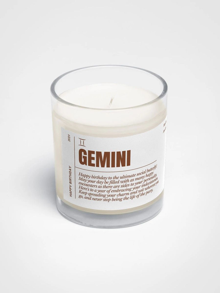 Funny Astrology Gemini Candle, Birth Month Gift For A Friend product image (4)