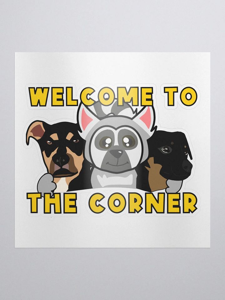 Welcome Corner Kiss Cut Sticker product image (1)